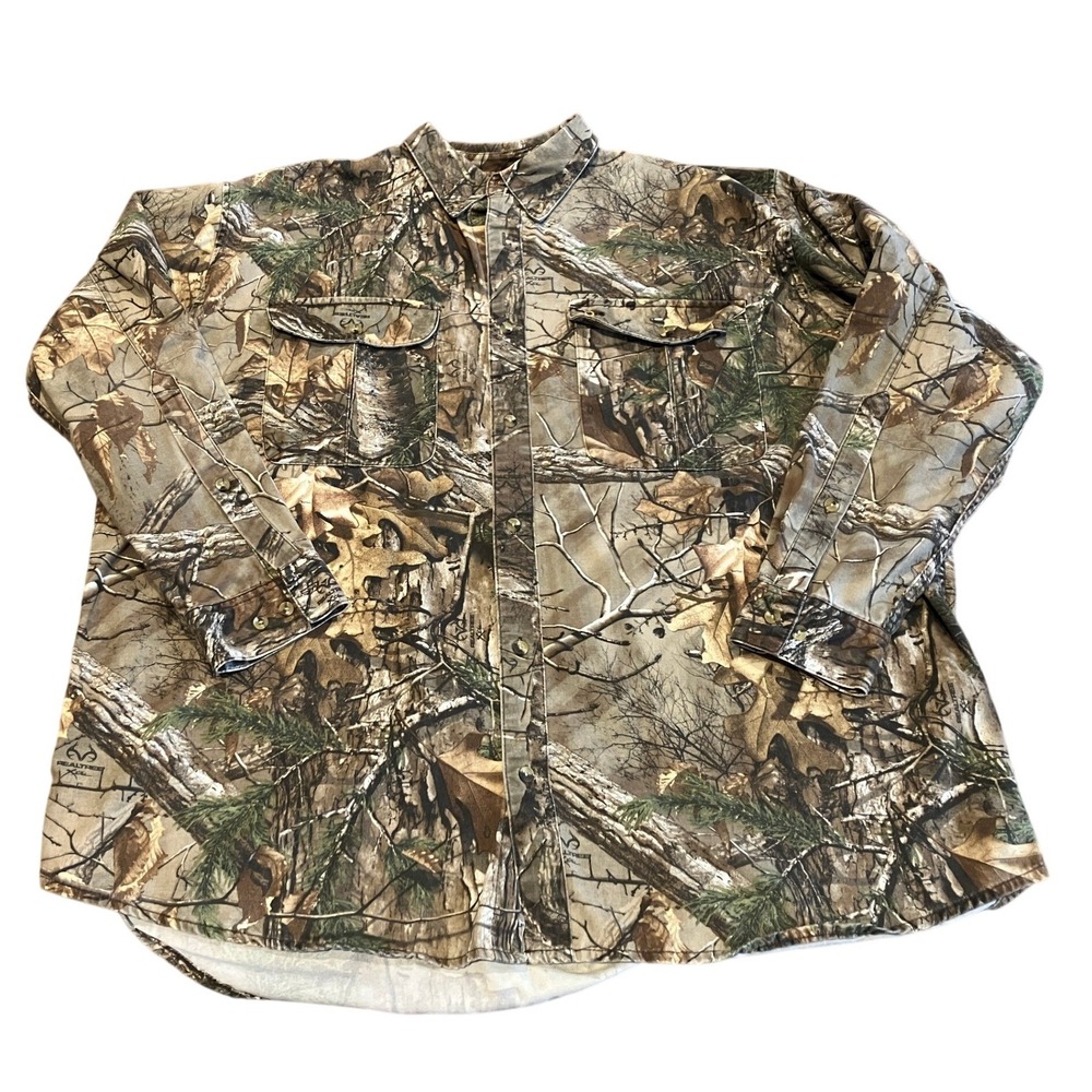 Browning Mens 3XL Realtree Xtra Camo Long Sleeve Button Down Hunting Shirt 0885
